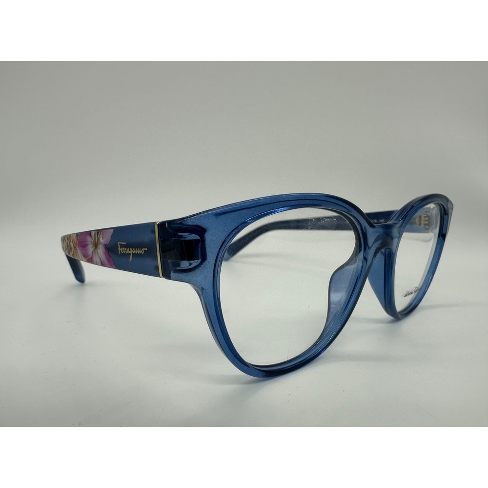 Salvatore‎ Ferragamo Eyeglasses Blue Floral SF2777 424 53-18-140